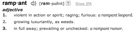 rampant definition